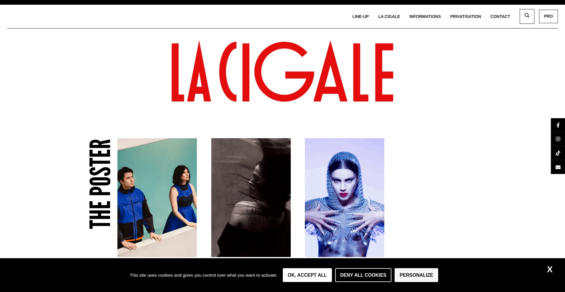 Website screenshot of Lacigale.fr