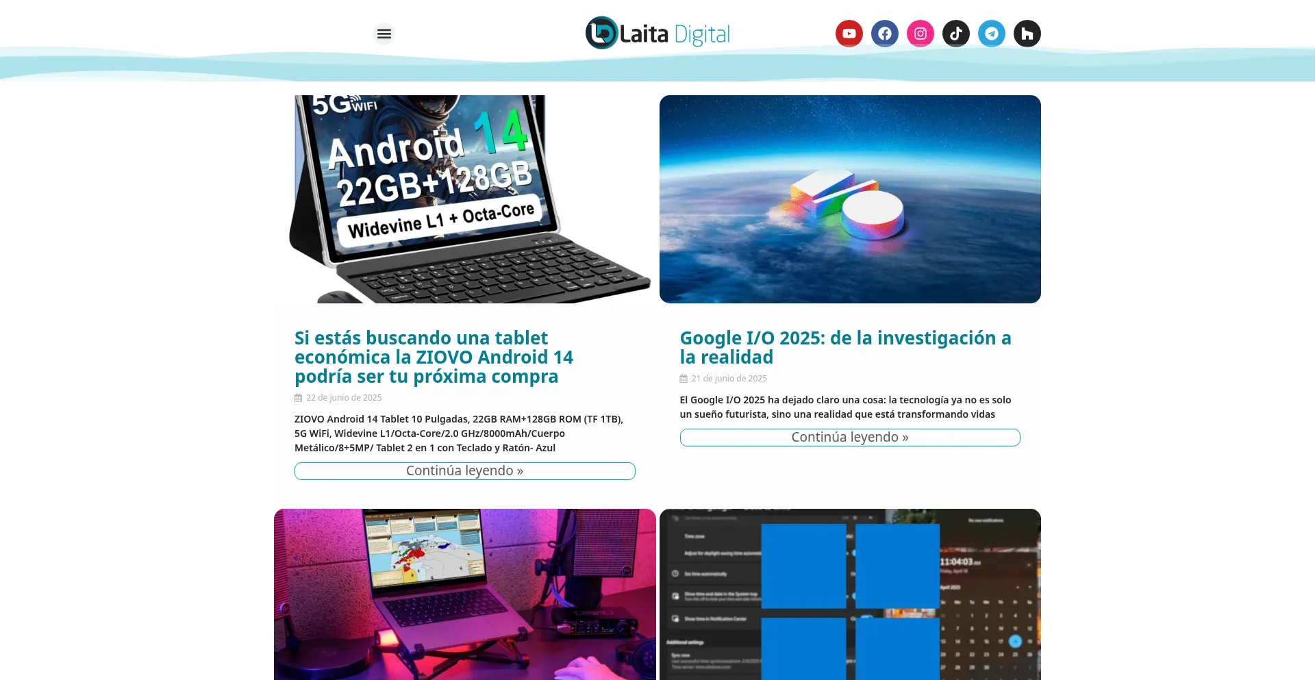 Website screenshot of Laitadigital.com