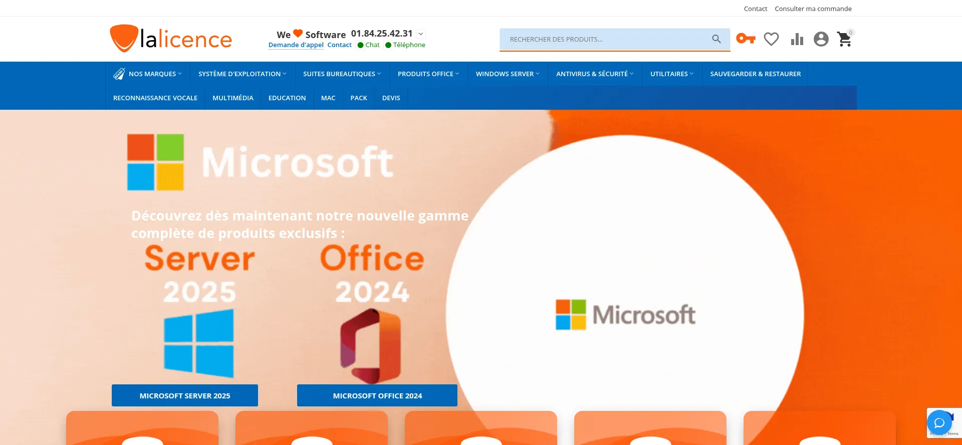 Website screenshot of Lalicence.fr