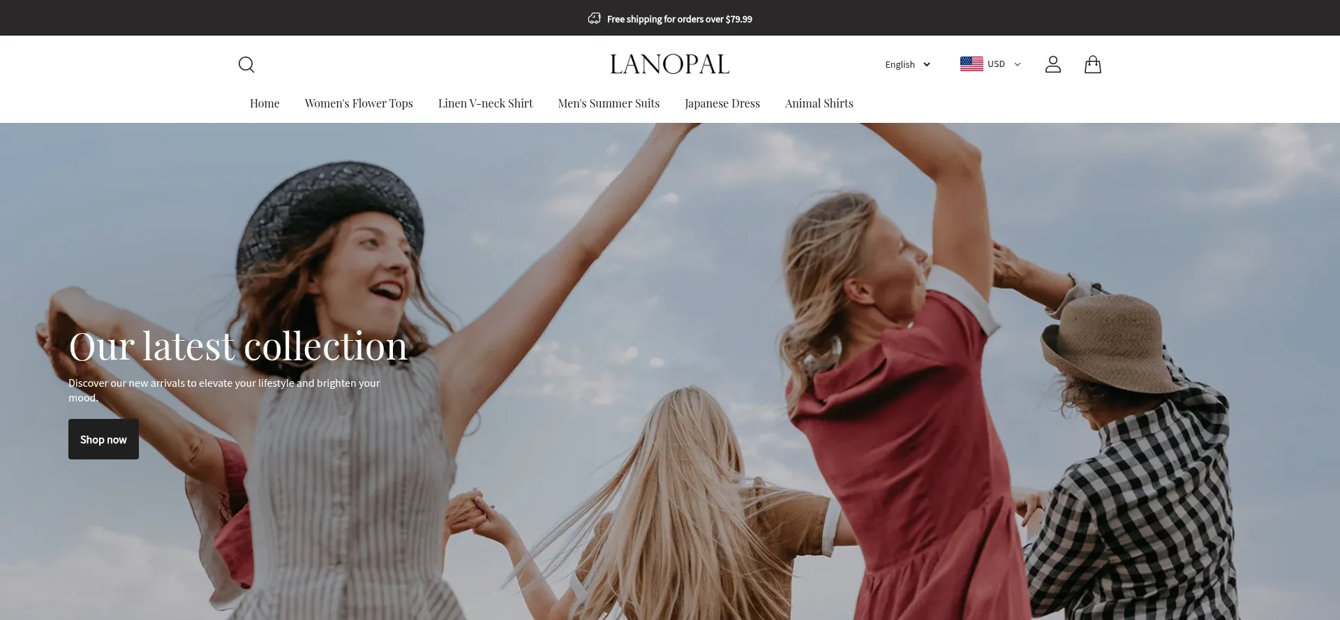Website screenshot of Lanopal.com