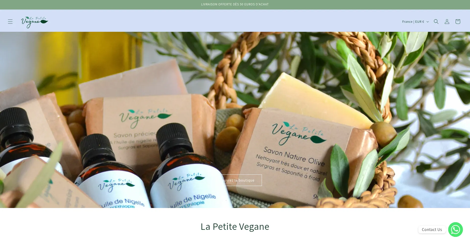 Website screenshot of Lapetitevegane.fr