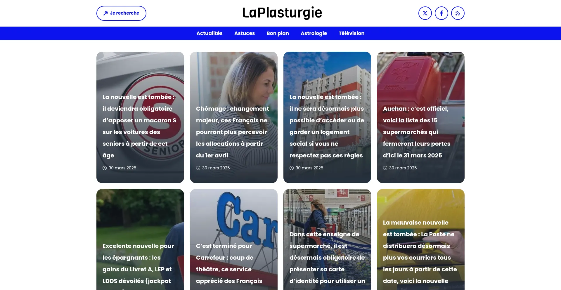 Website screenshot of Laplasturgie.fr