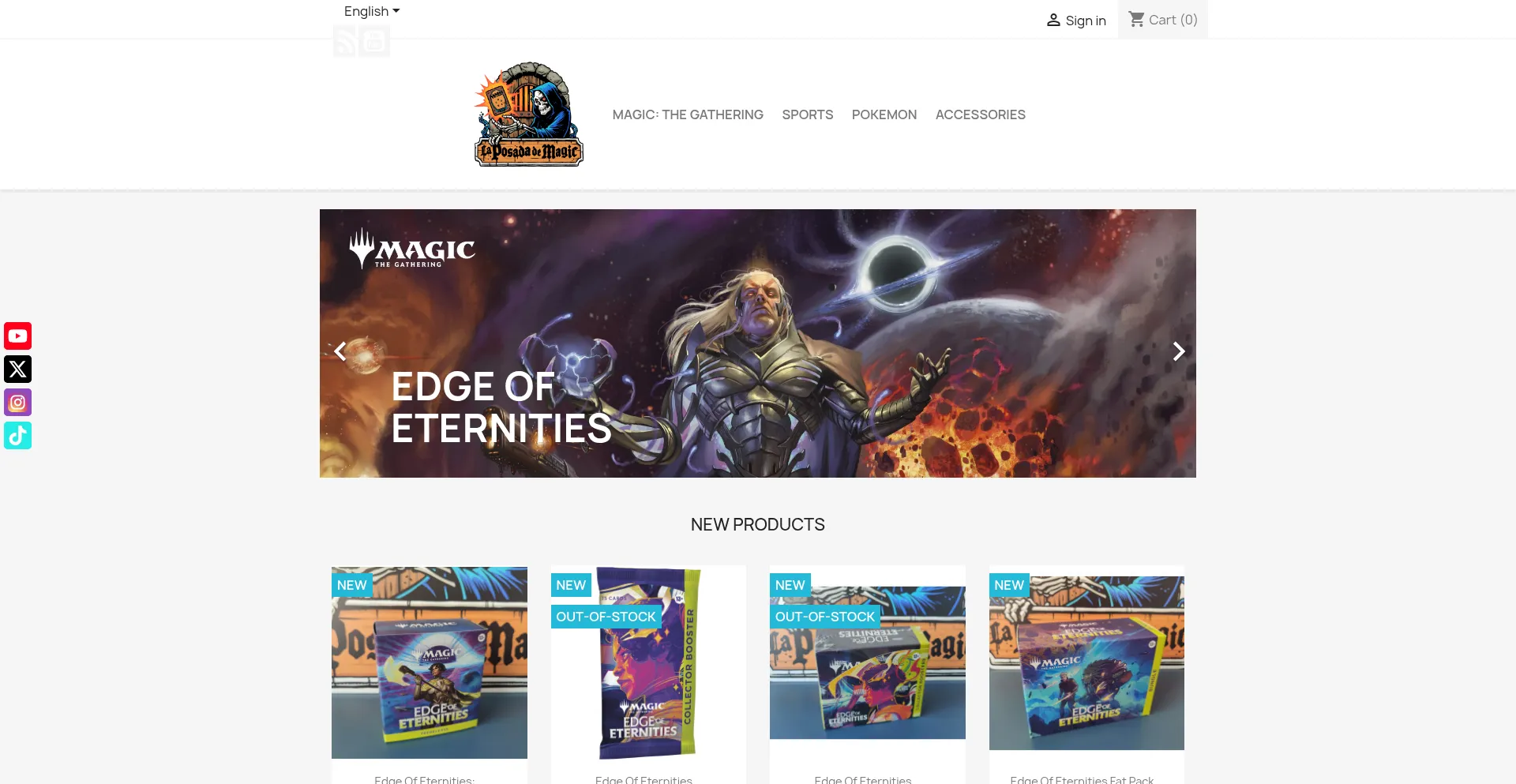 Website screenshot of Laposadademagic.com