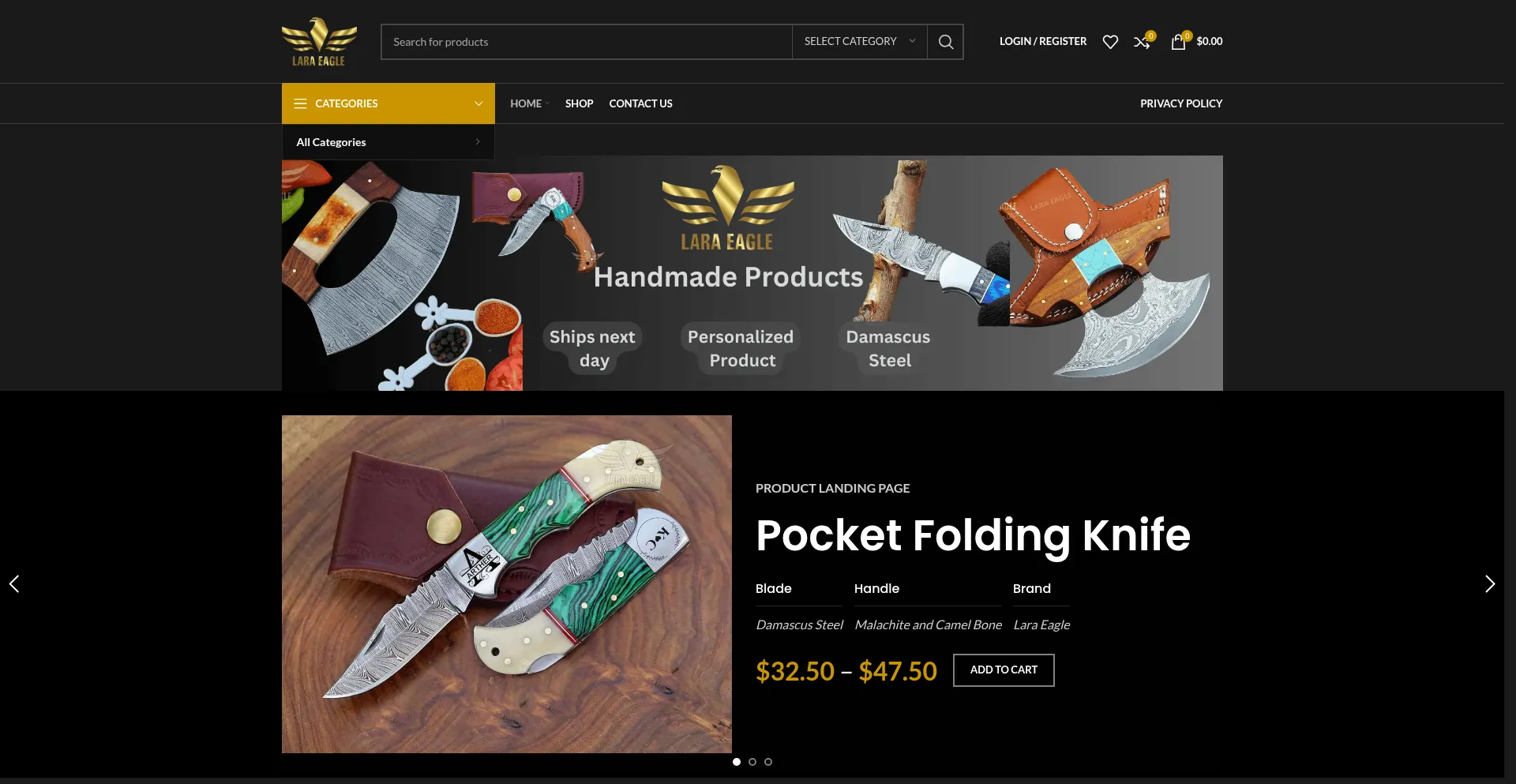 Laraeagleknive.com