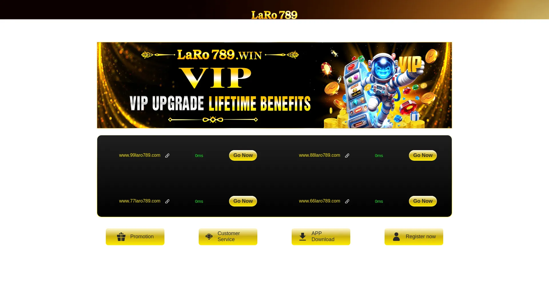 Website screenshot of Laro789.com