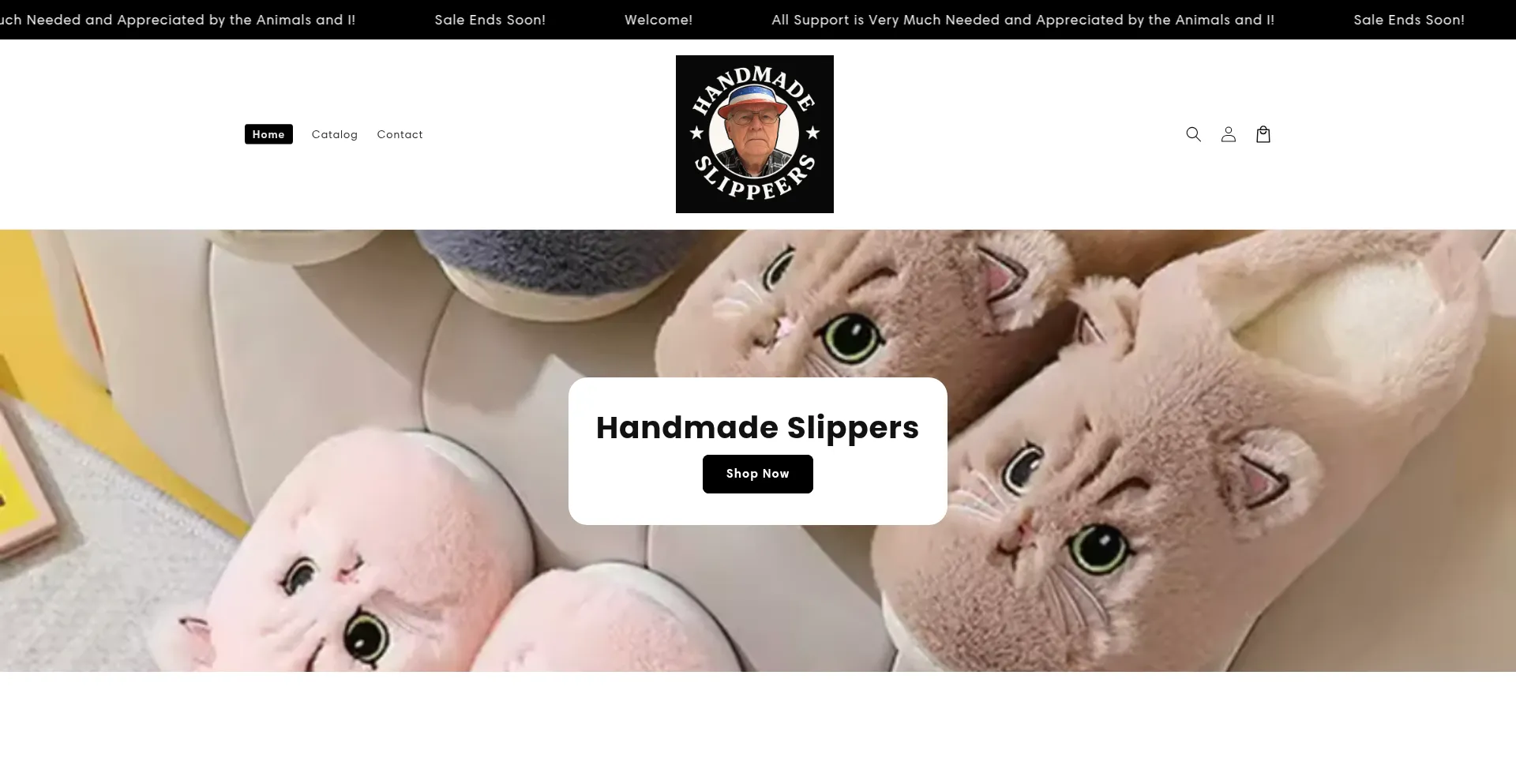 Website screenshot of Larryshandmade.com