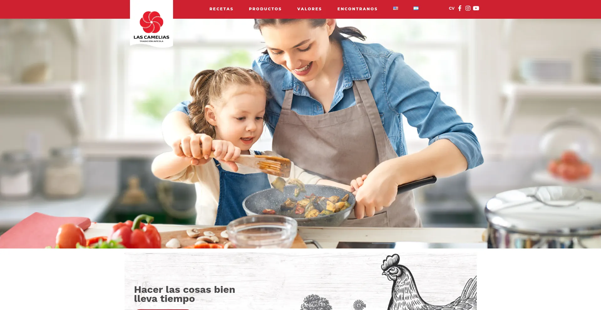 Website screenshot of Lascamelias.com.ar