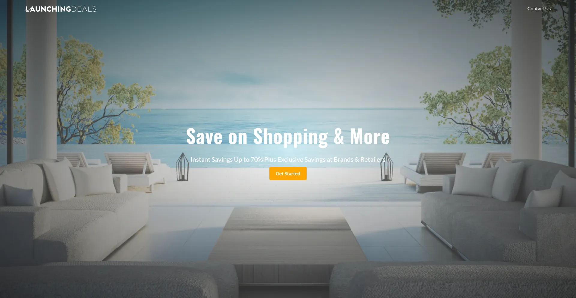 Website screenshot of Launchingdeals.com