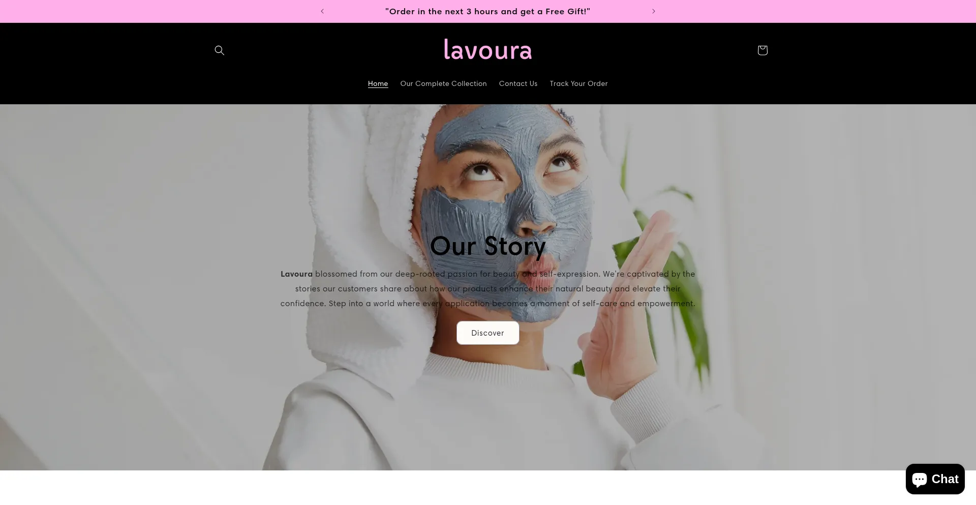 Website screenshot of Lavourastore.com