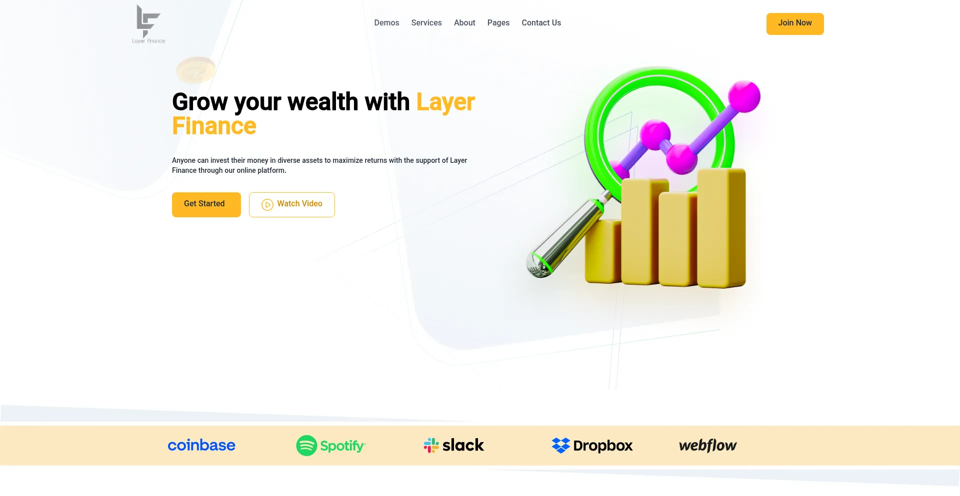 Website screenshot of Layerfinance.uk