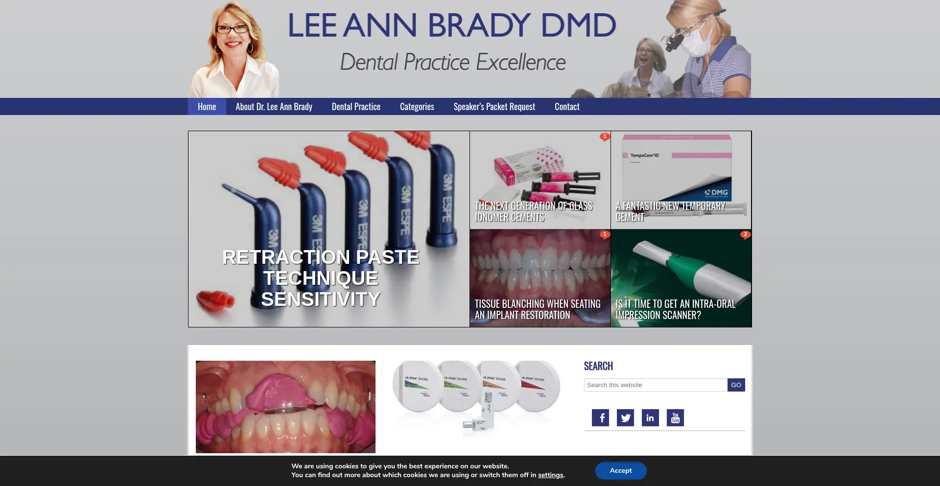 Website screenshot of Leeannbrady.com