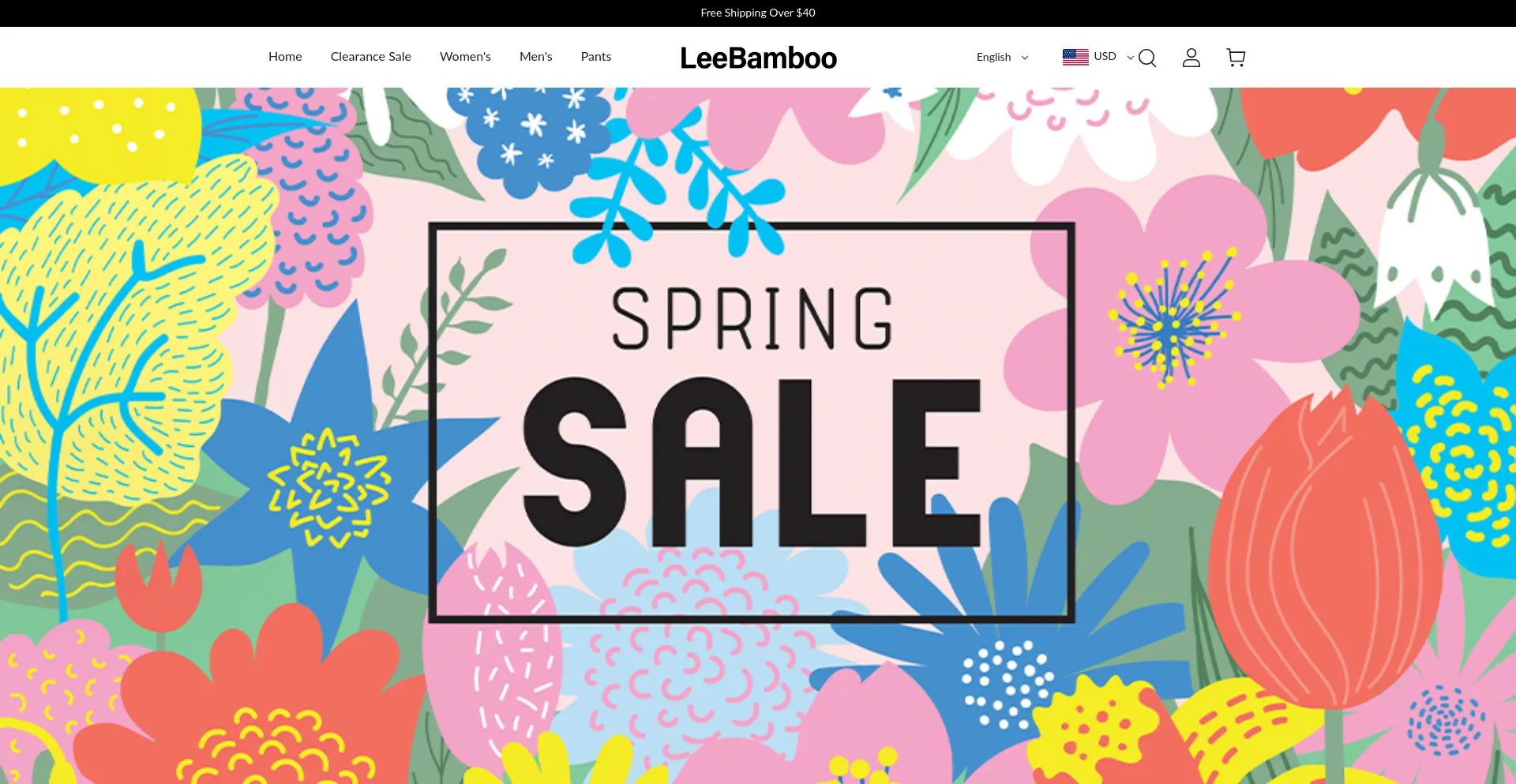Website screenshot of Leebamboo.com