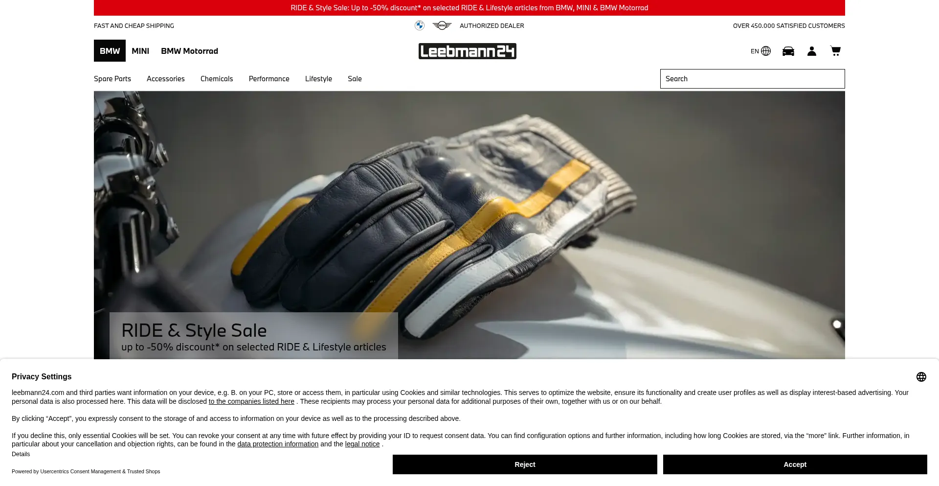Website screenshot of Leebmann24.com