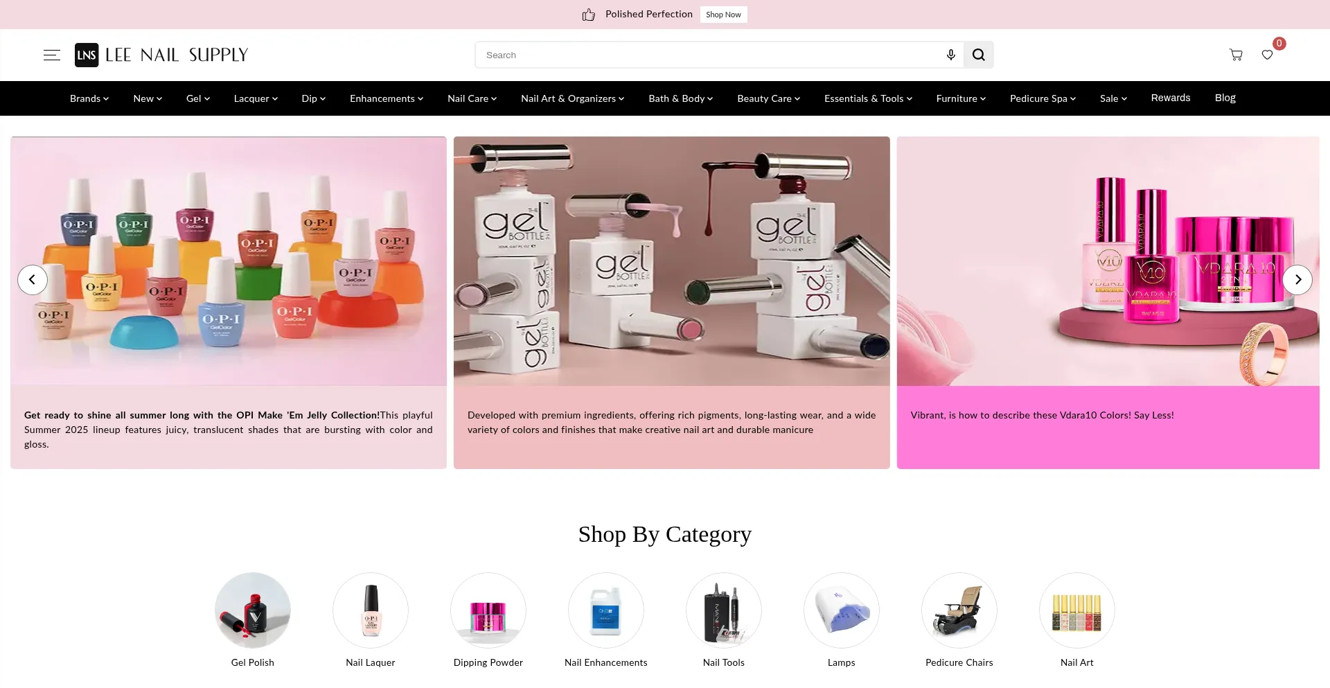 Leenailsupply.com Screenshot