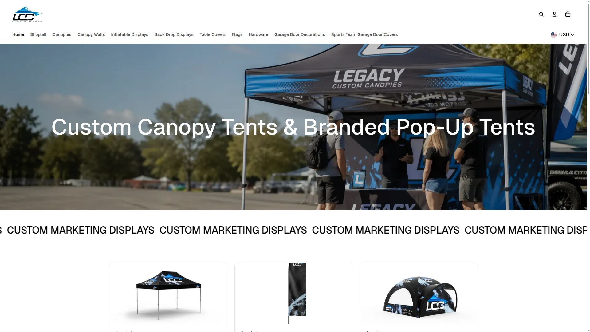 Legacycustomcanopies.com