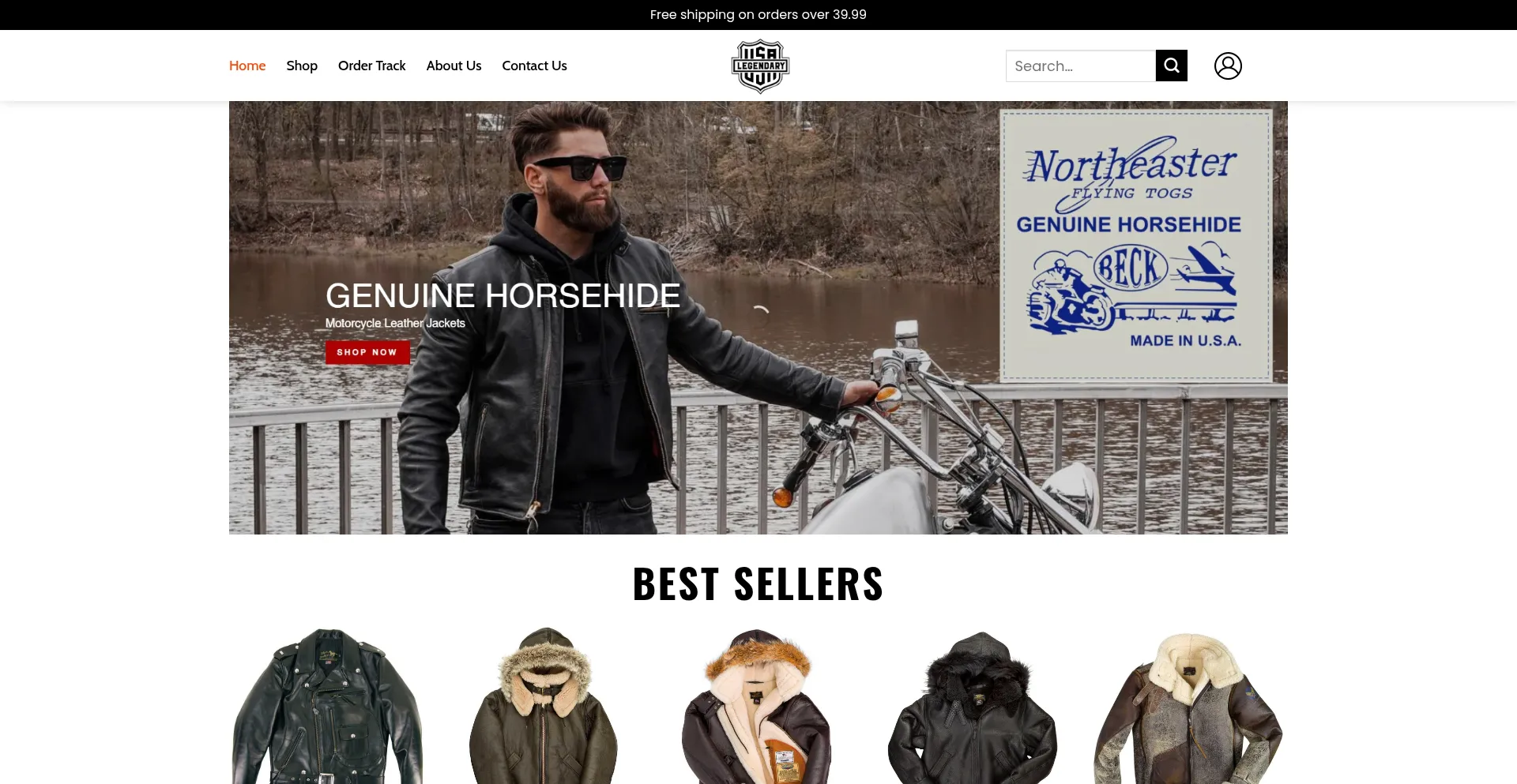 Website screenshot of Legacygoodsco.shop