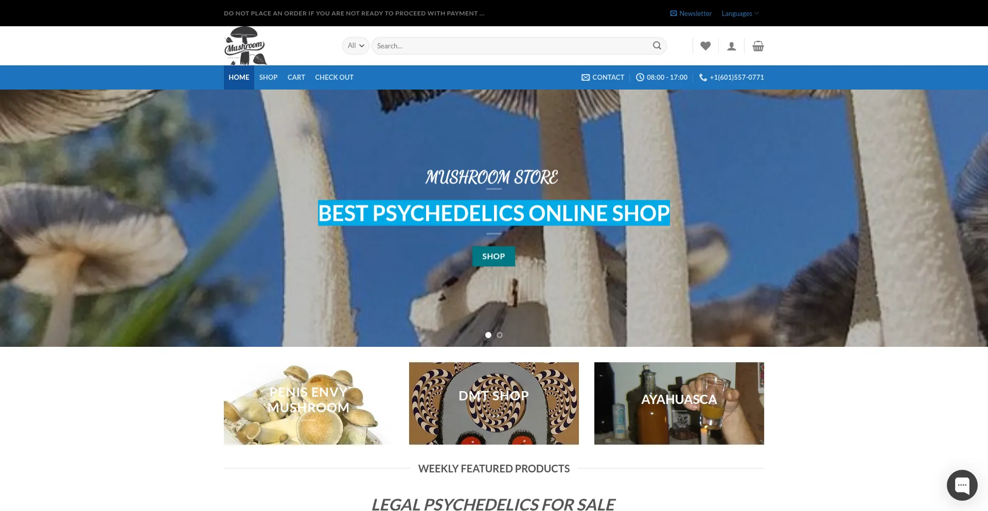 Website screenshot of Legalpsychedelics.org