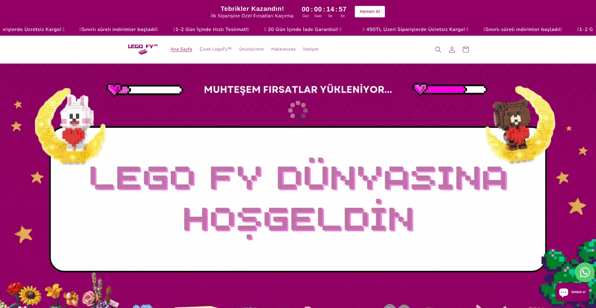 Website screenshot of Legofy.com.tr