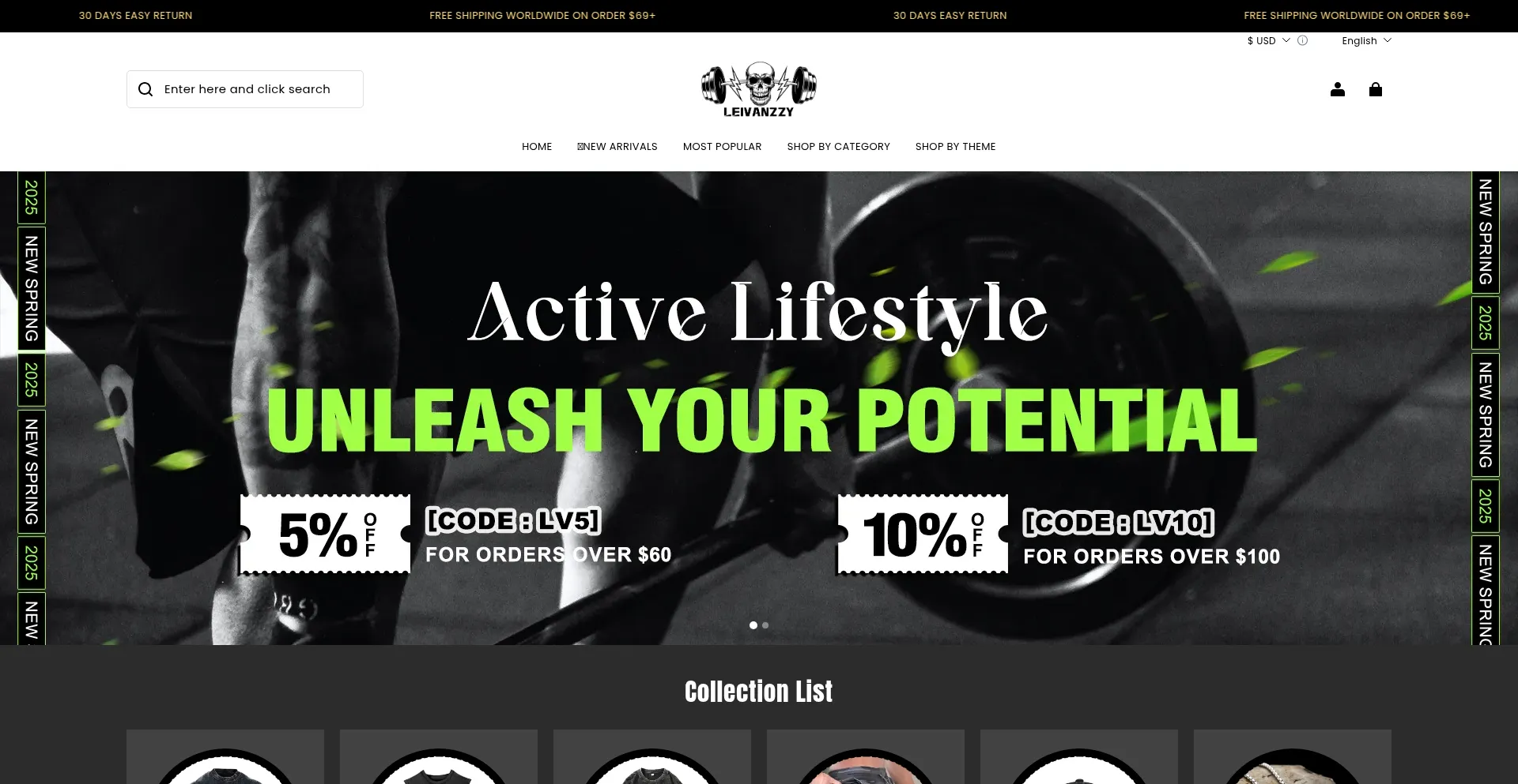 Website screenshot of Leivanzzy.com