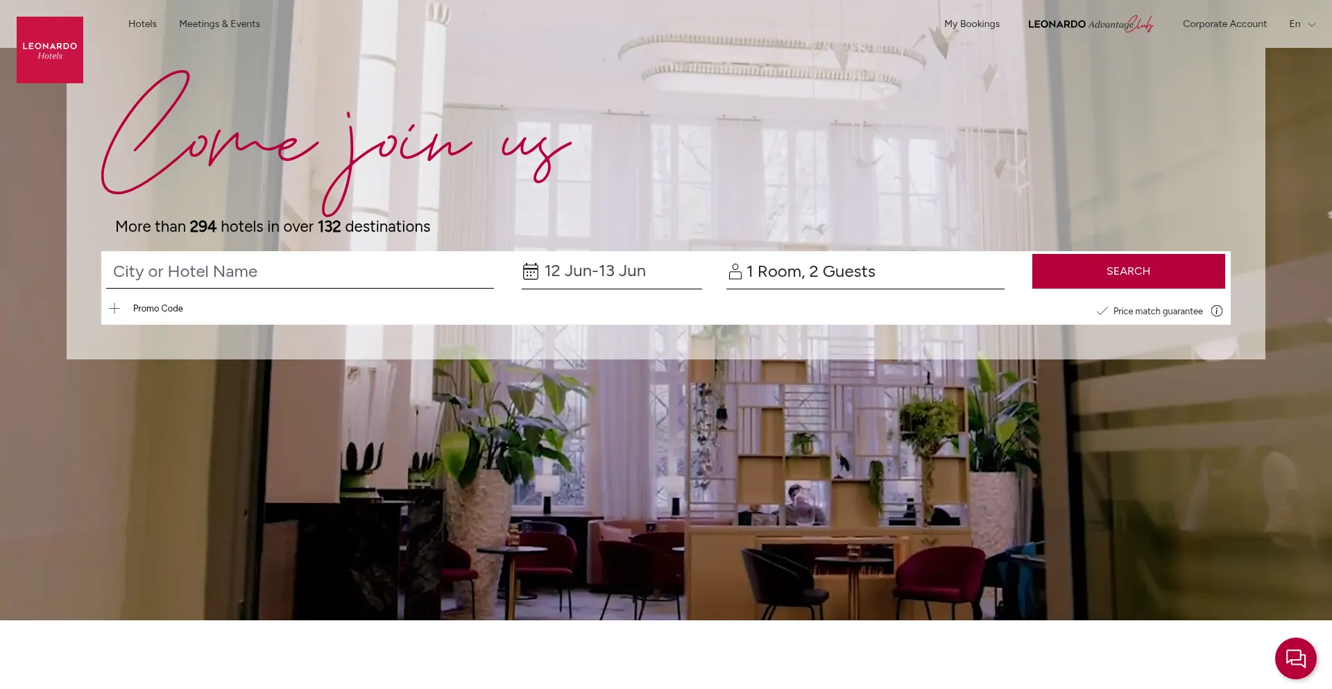 Leonardo-hotels.com Screenshot