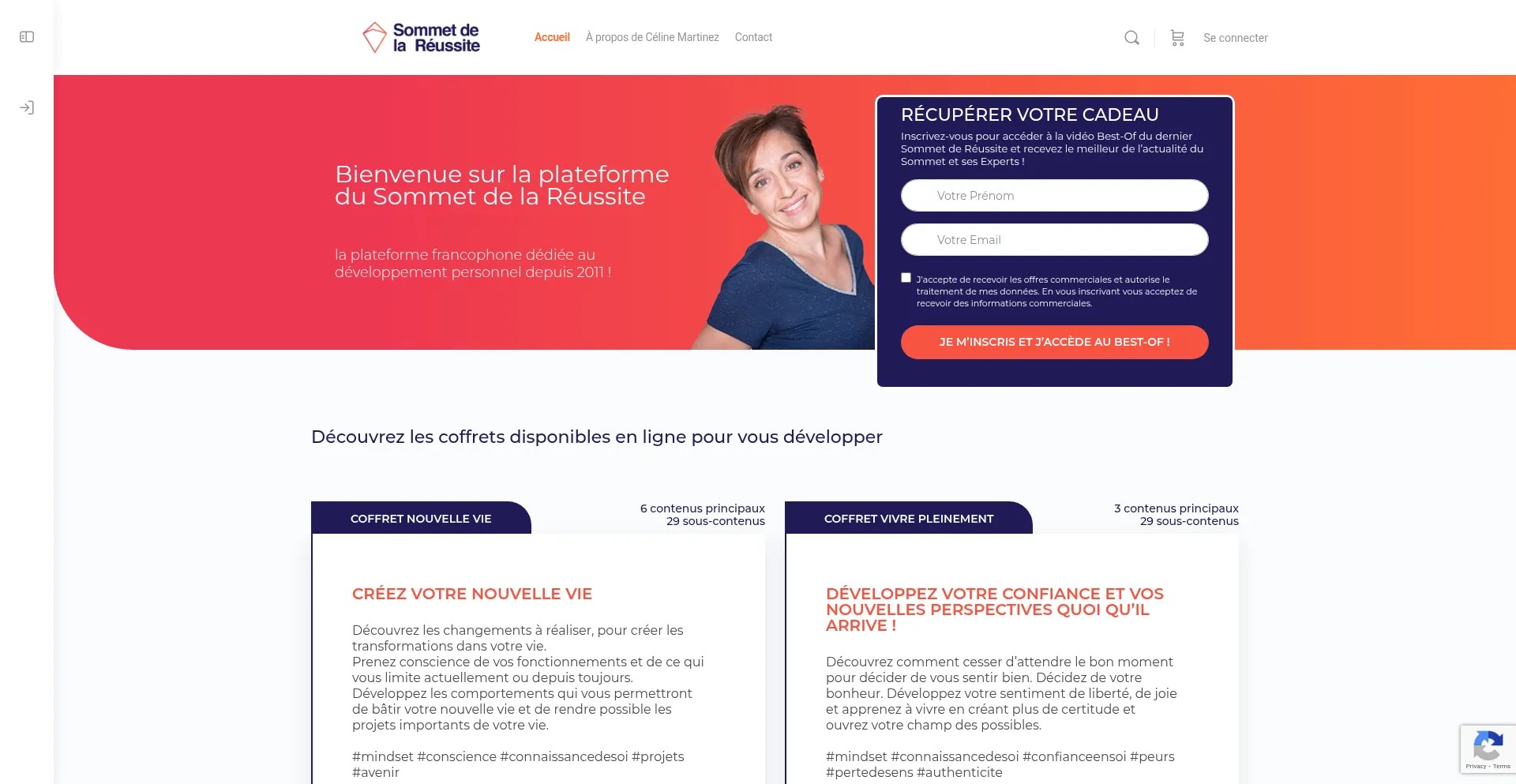 Website screenshot of Lesommetdelareussite.com