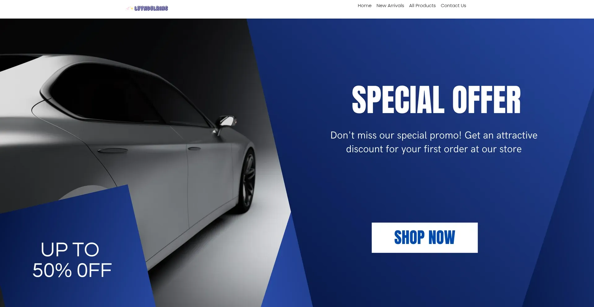 Website screenshot of Leyndelring.com