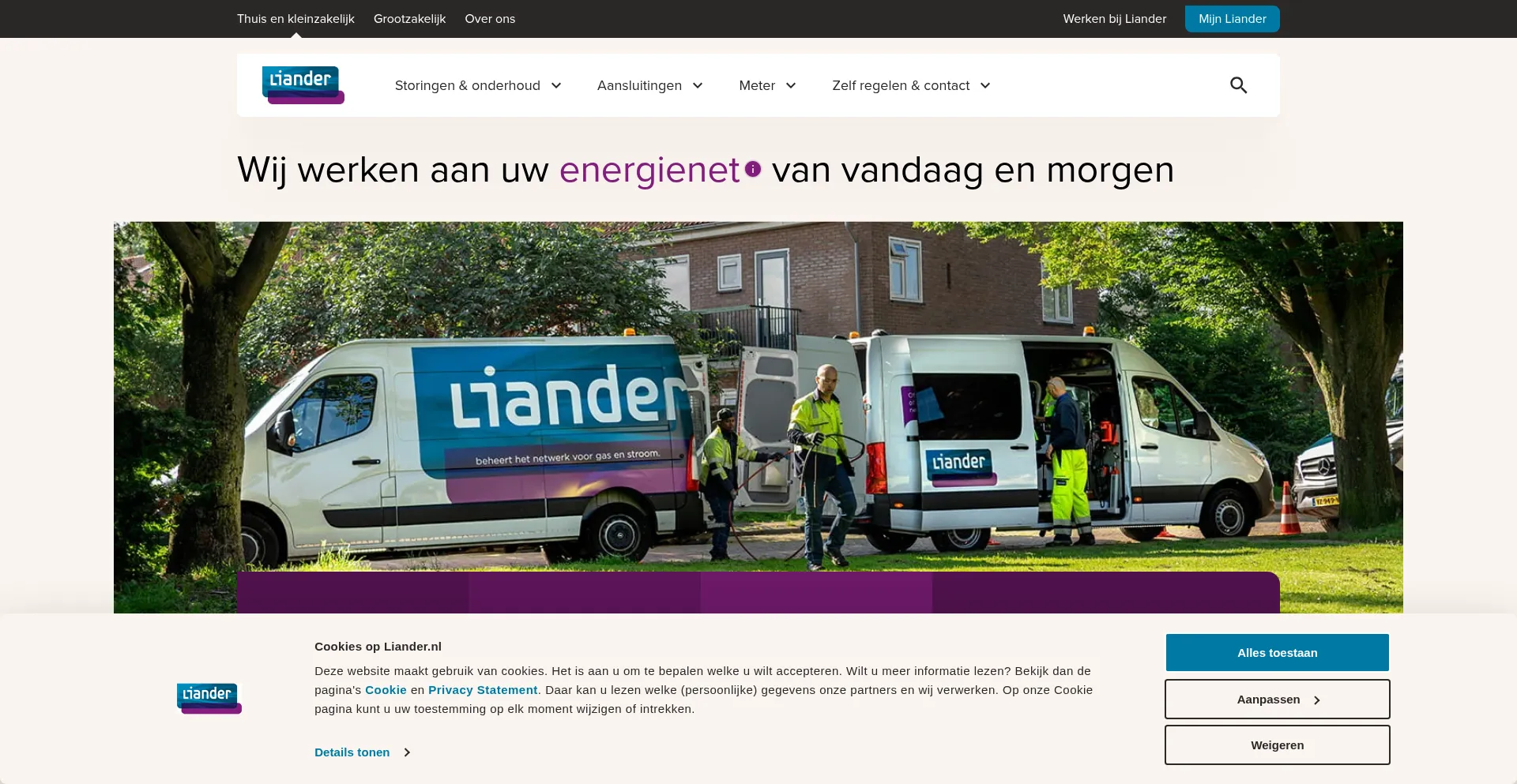 Liander.nl Screenshot