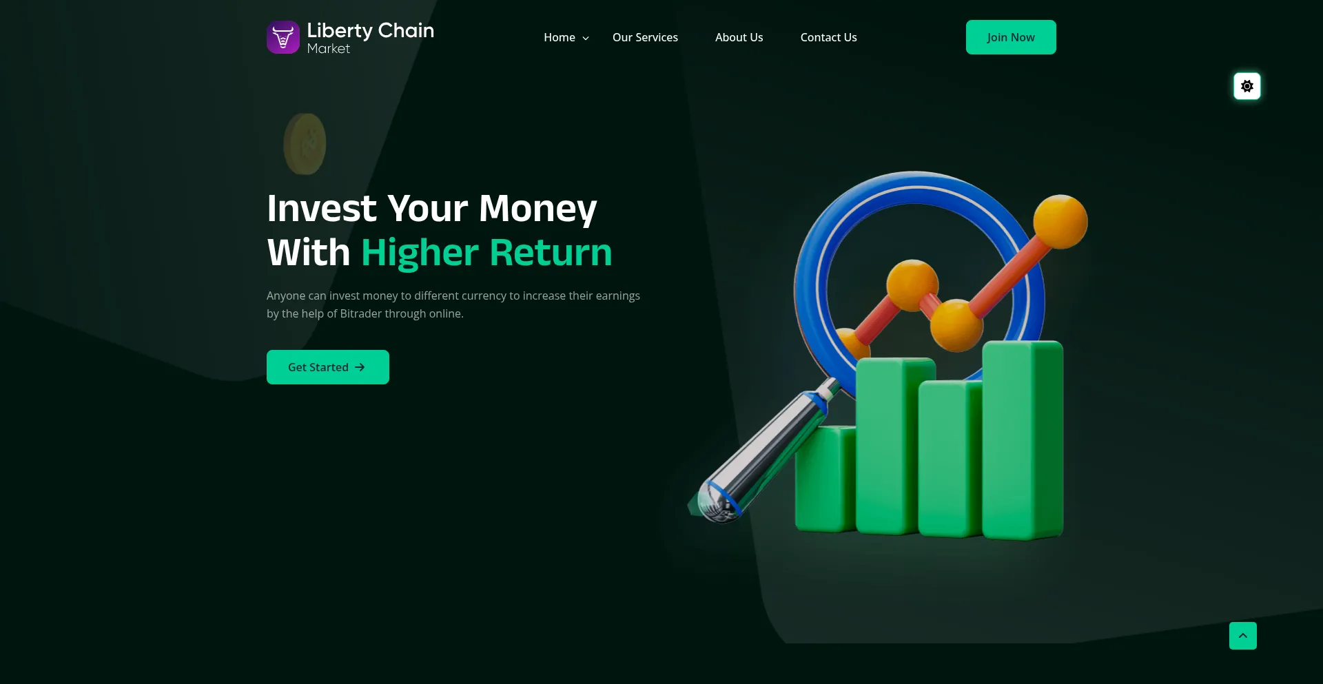 Website screenshot of Liberty-chains.com