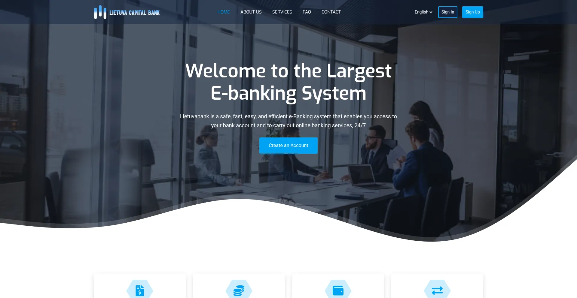 Website screenshot of Lietuvacapital.com
