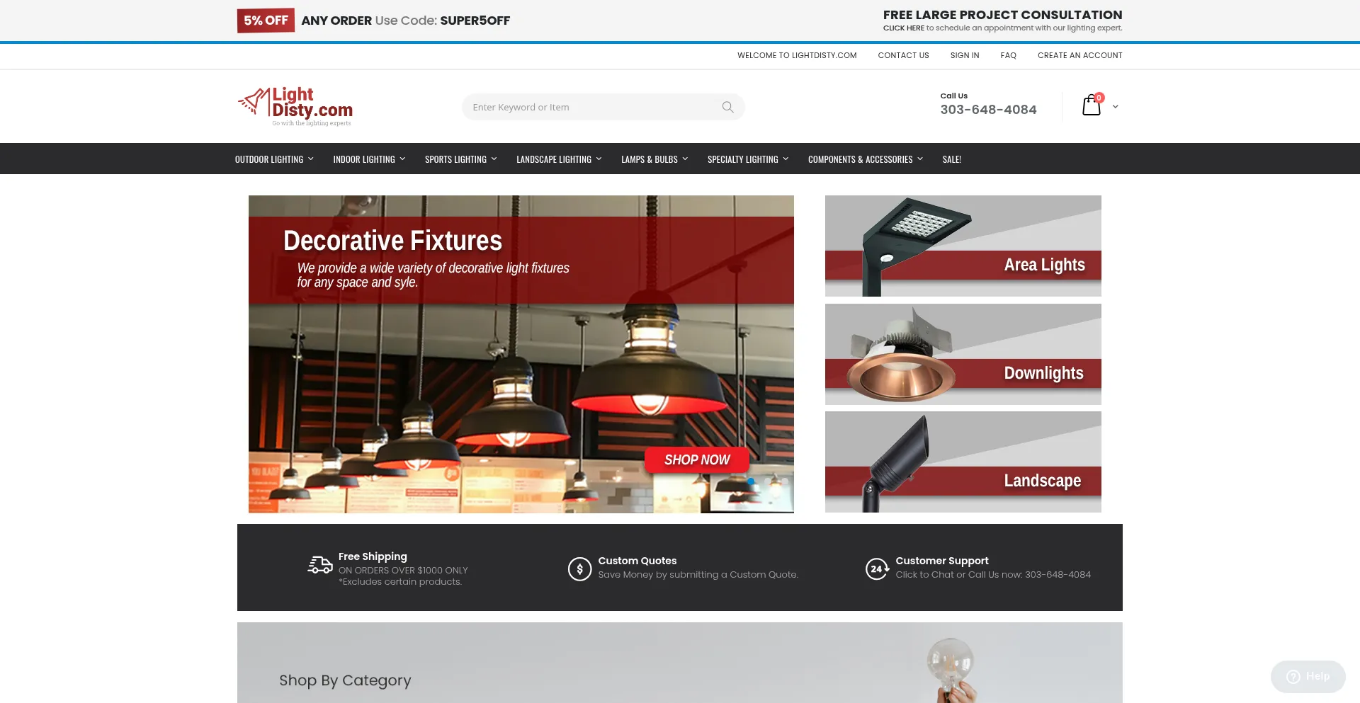 Website screenshot of Lightdisty.com