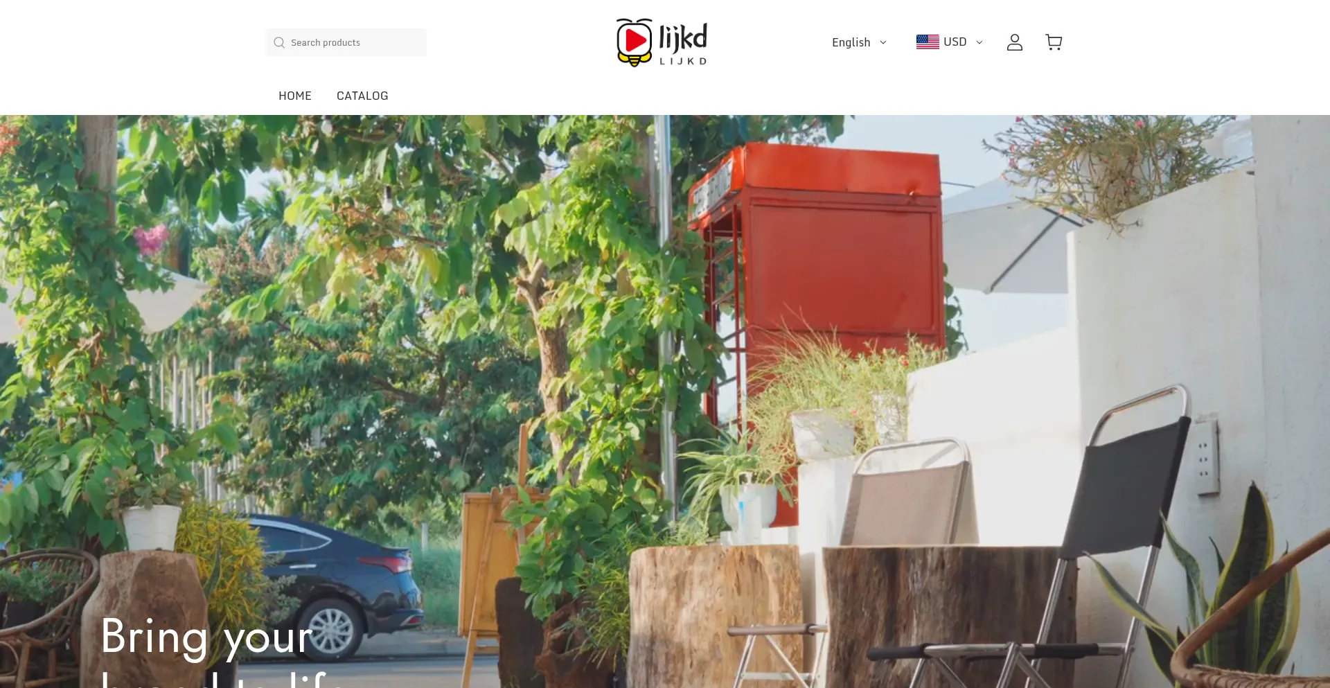 Website screenshot of Lijkd.com