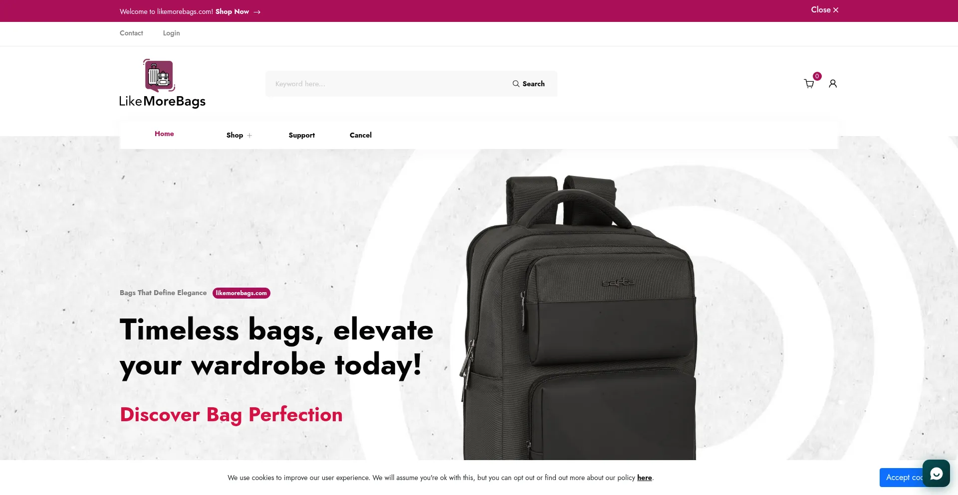 Likemorebags.com Screenshot