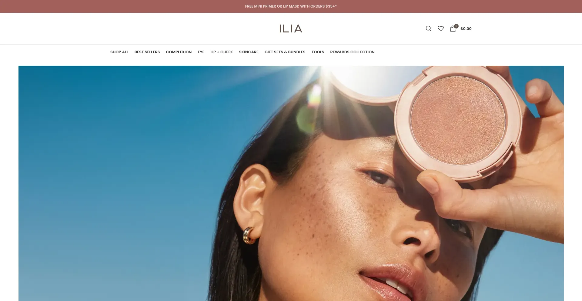 Website screenshot of Lilia.beauty