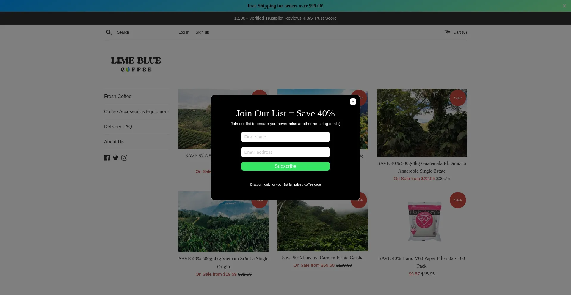 Limebluecoffee.com