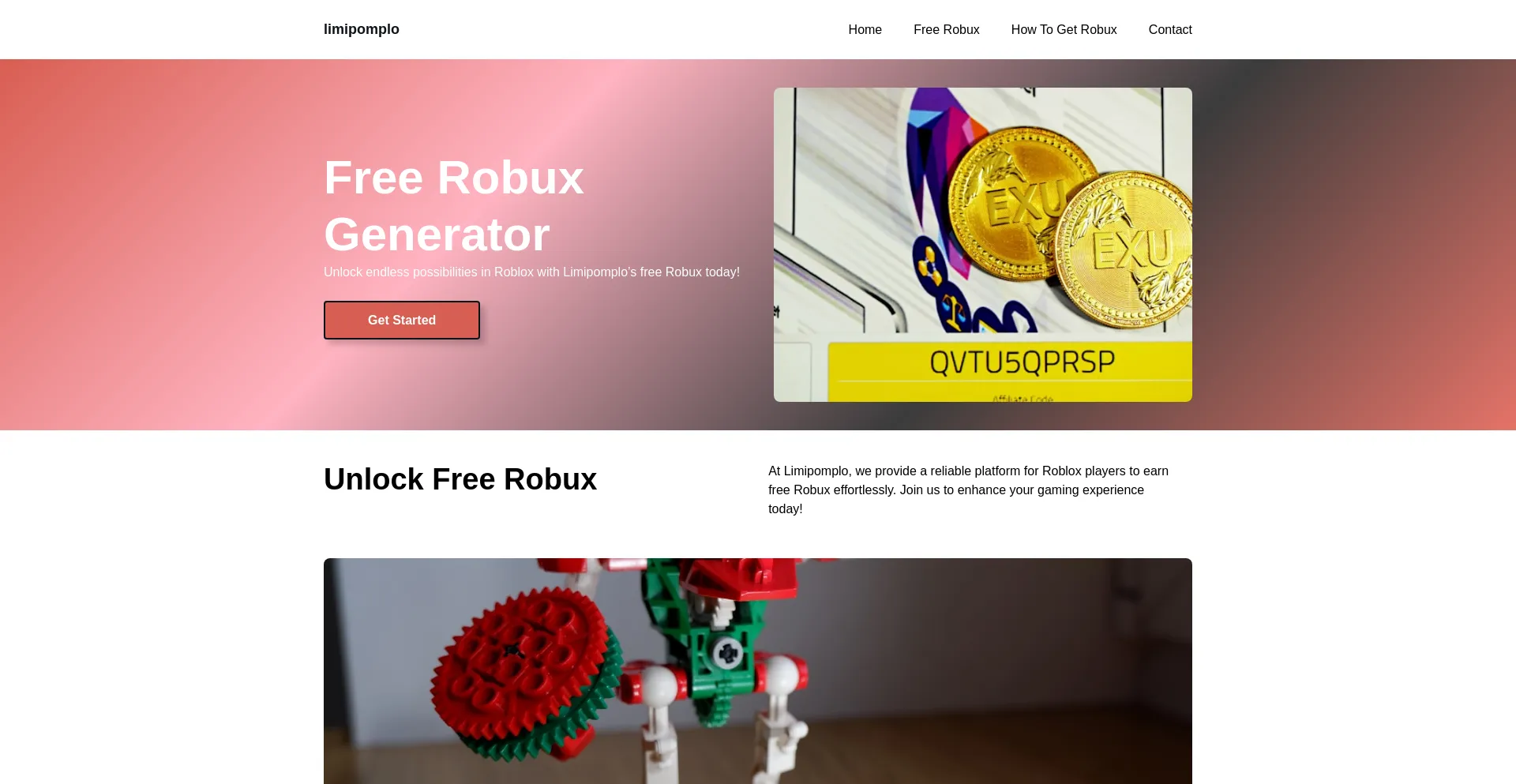Website screenshot of Limipomplo.com