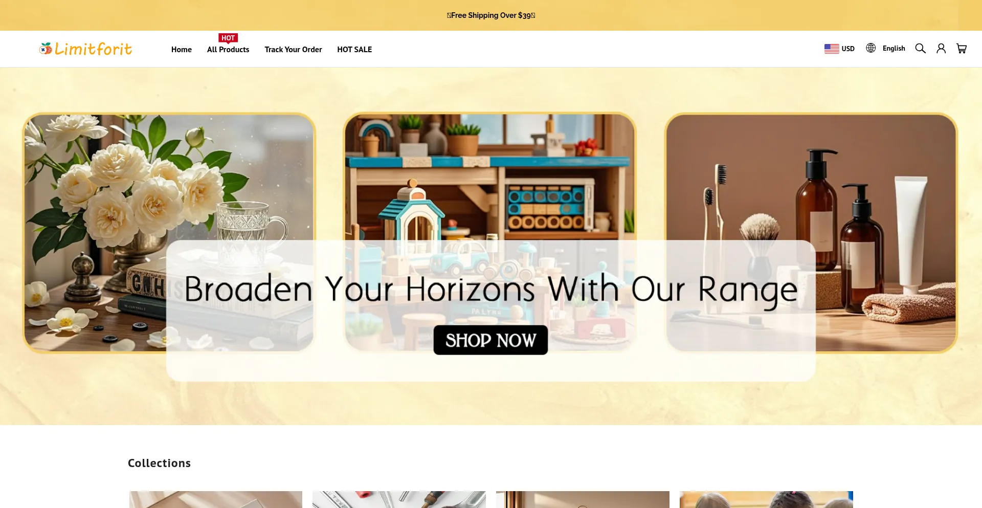 Website screenshot of Limitforit.com