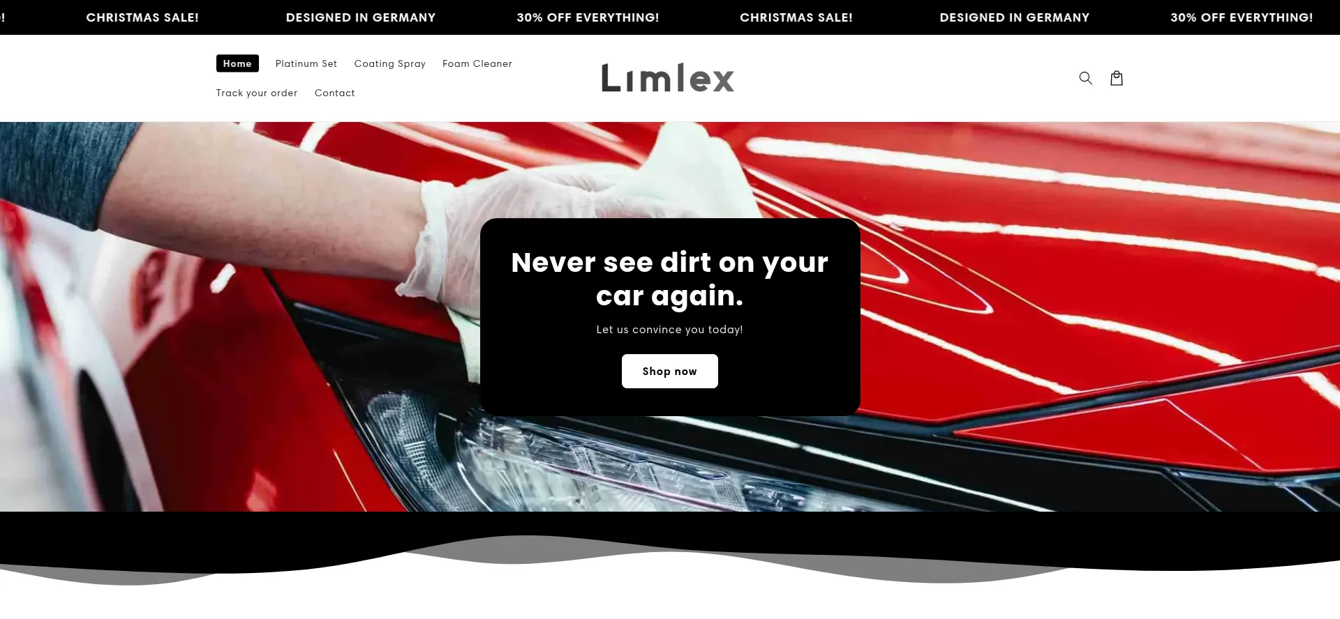 Website screenshot of Limlex.com