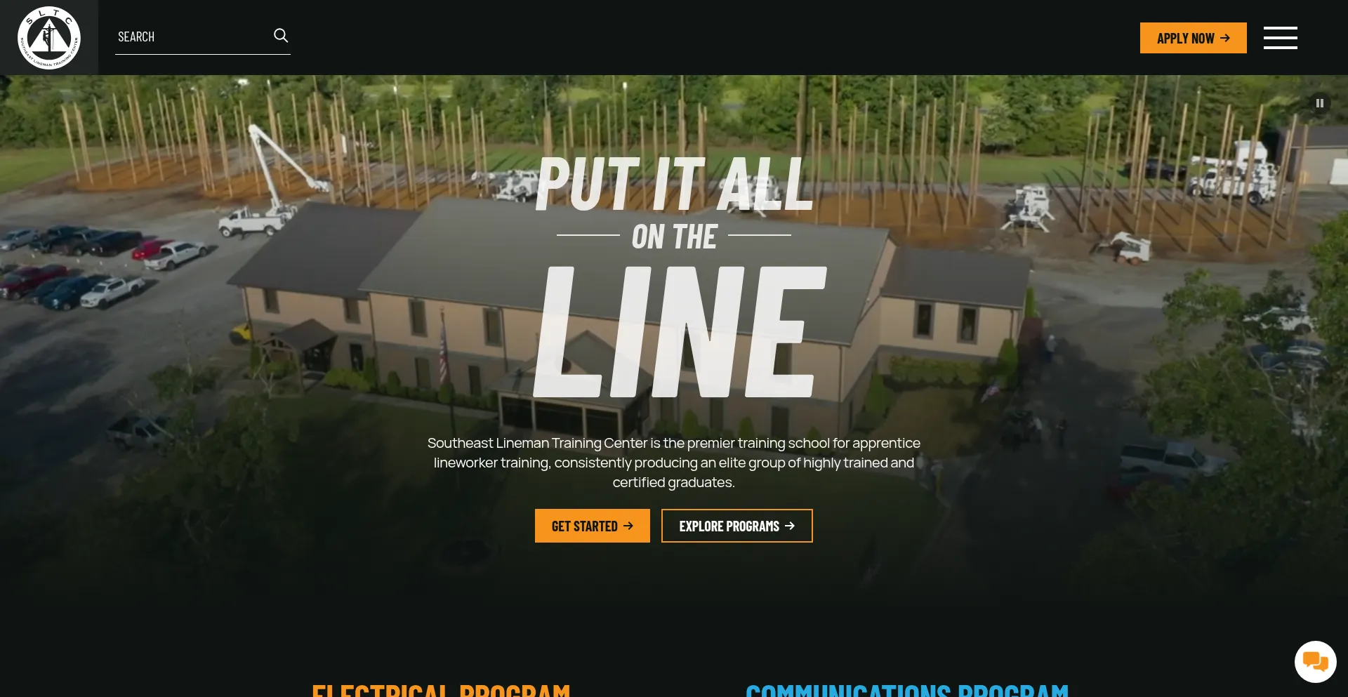 Website screenshot of Lineworker.com
