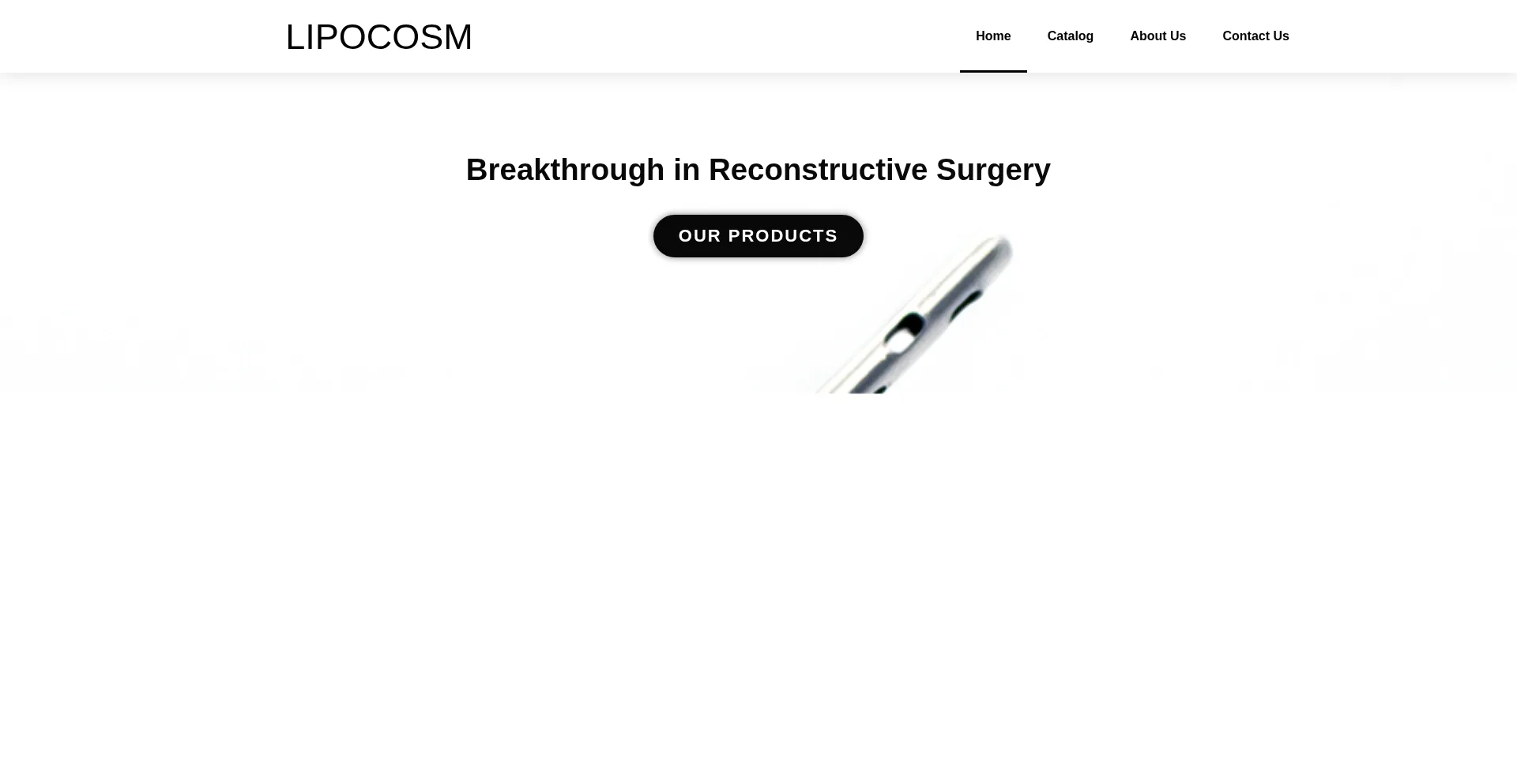 Website screenshot of Lipocosm.com
