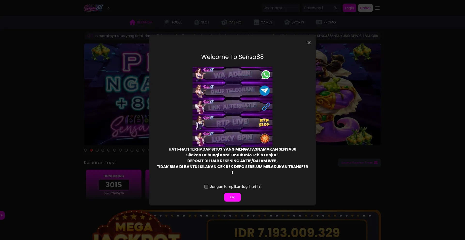 Live-online-sensa88.com