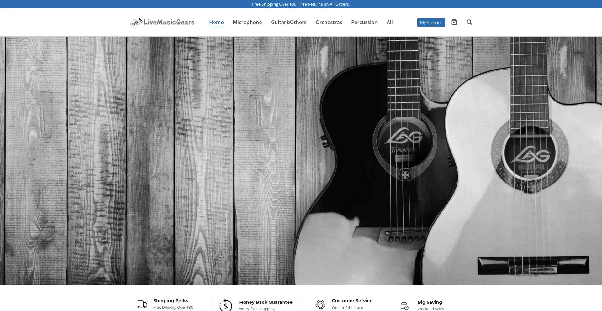 Livemusicgears.com Screenshot