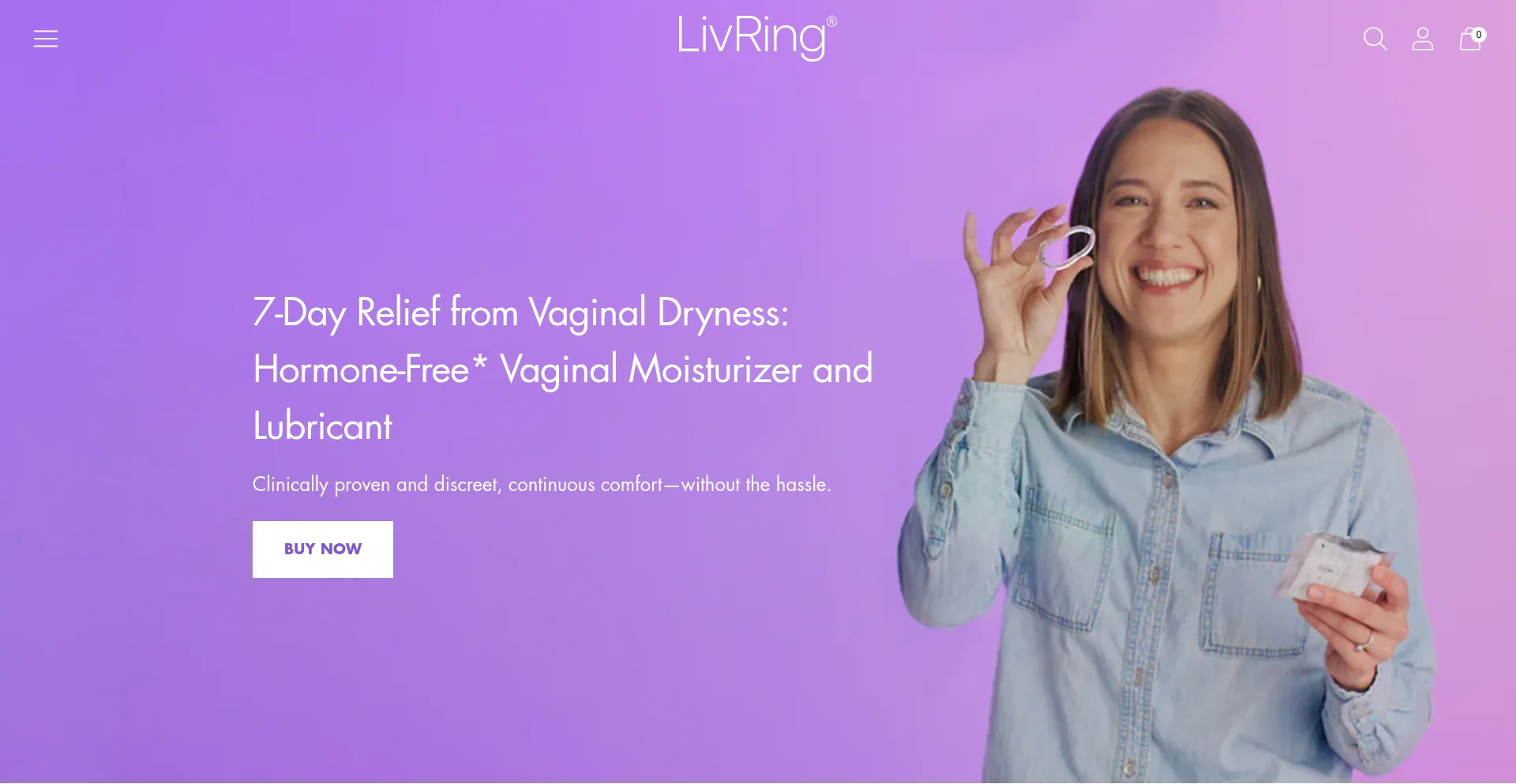Website screenshot of Livring.com