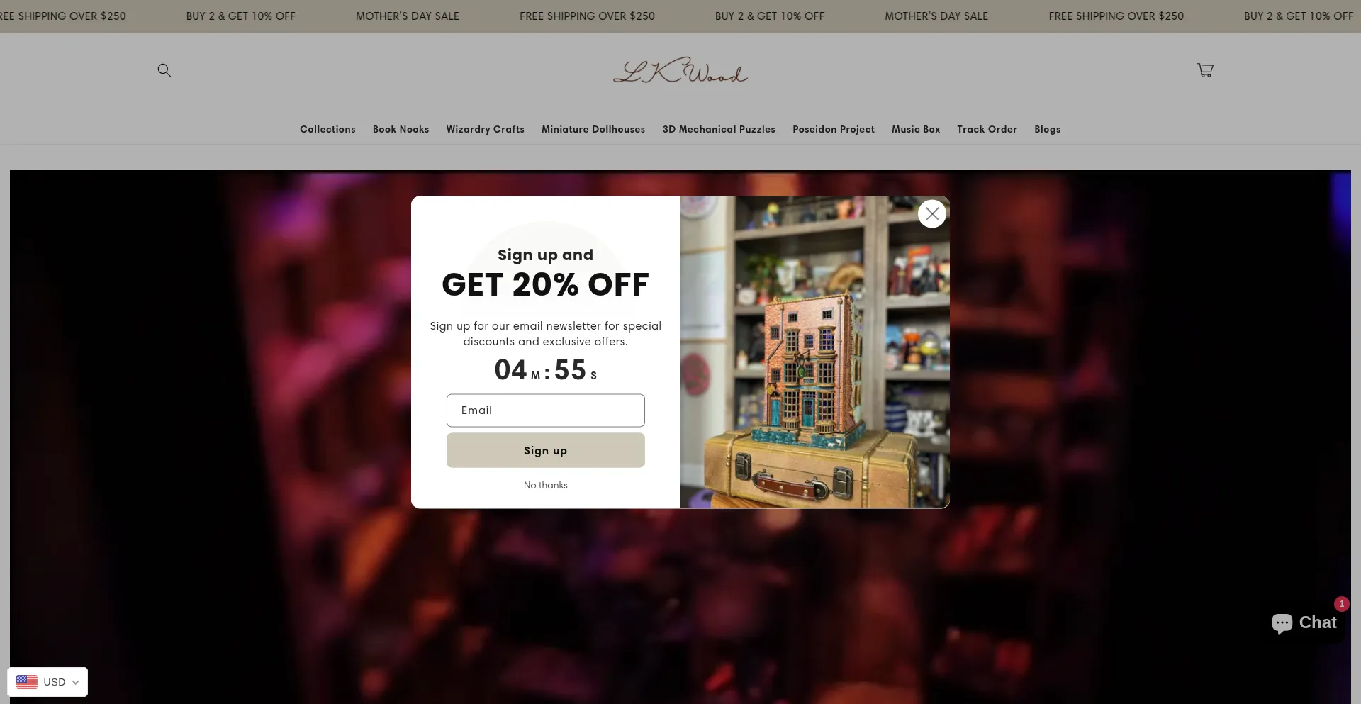 Website screenshot of Lkwoodonline.com