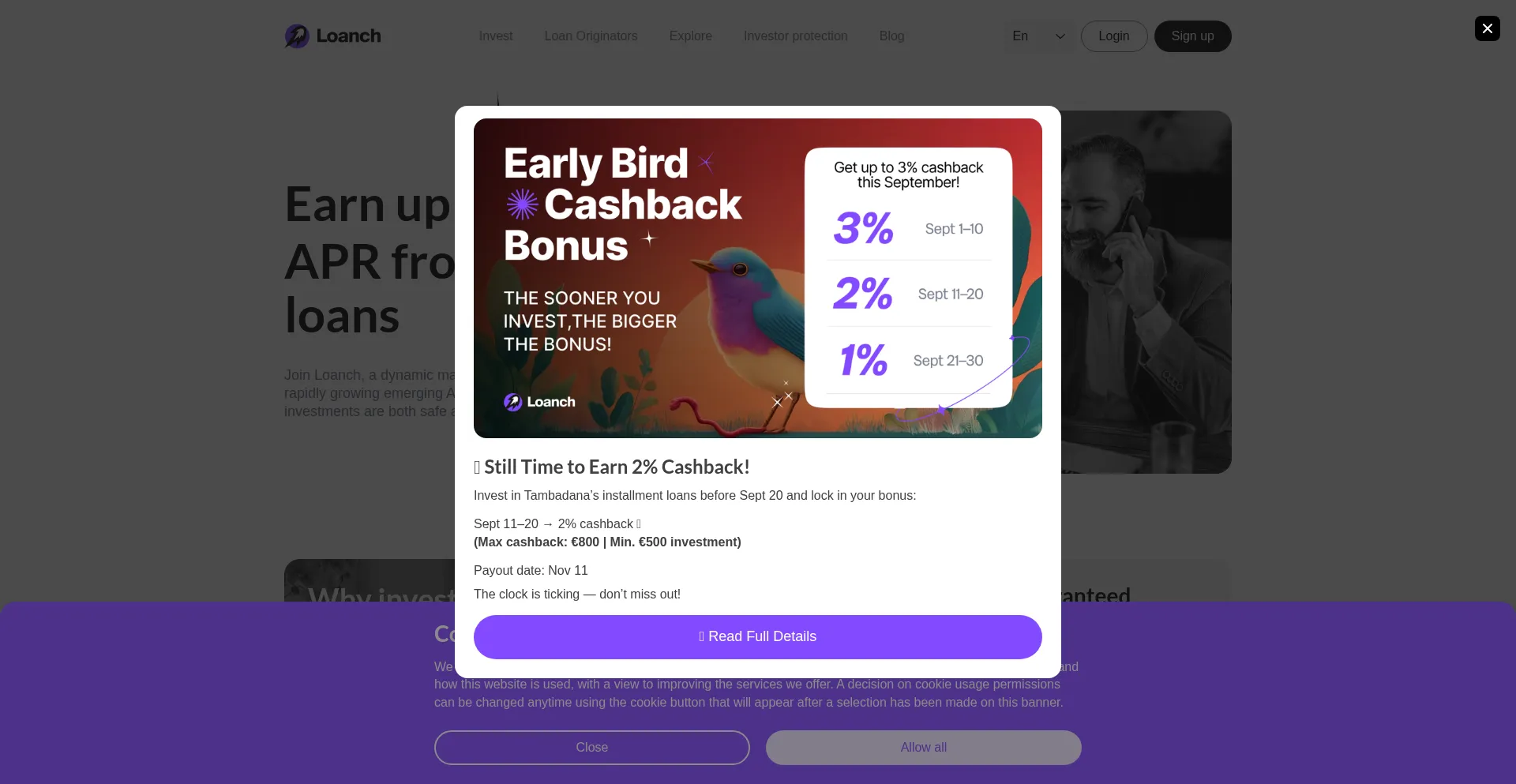 Loanch.com Screenshot