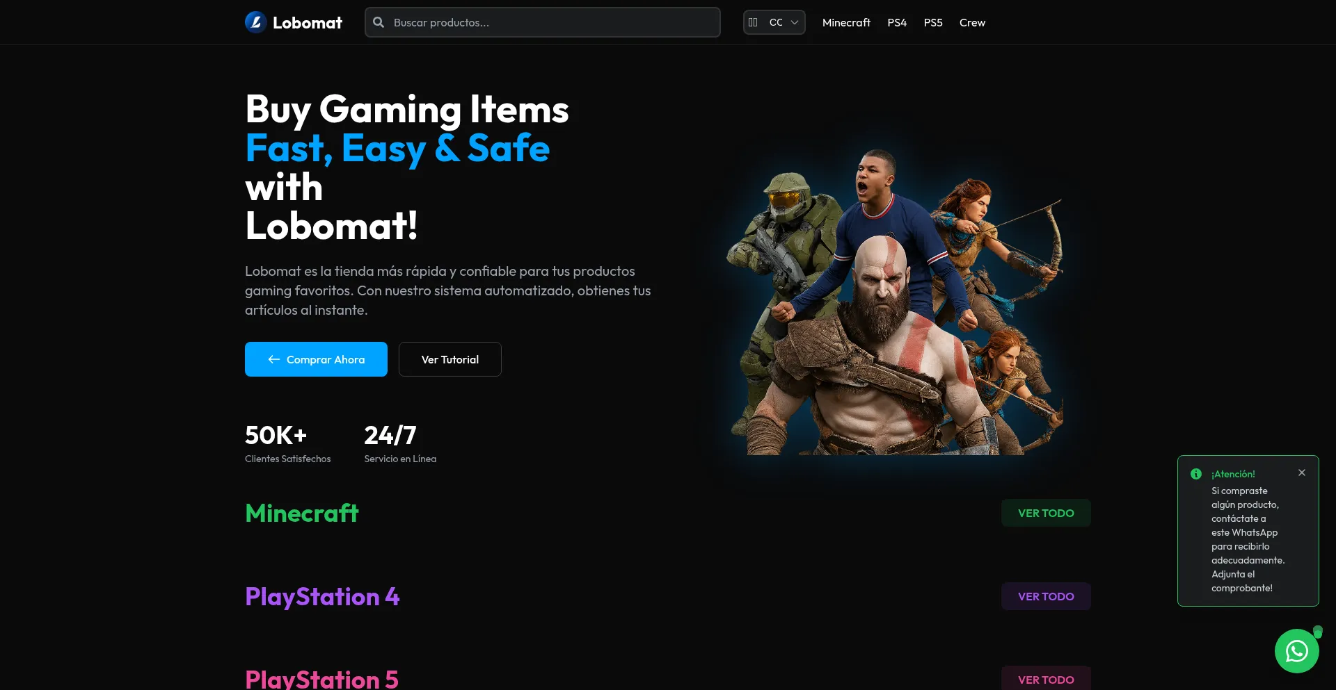 Website screenshot of Lobomatshop.com
