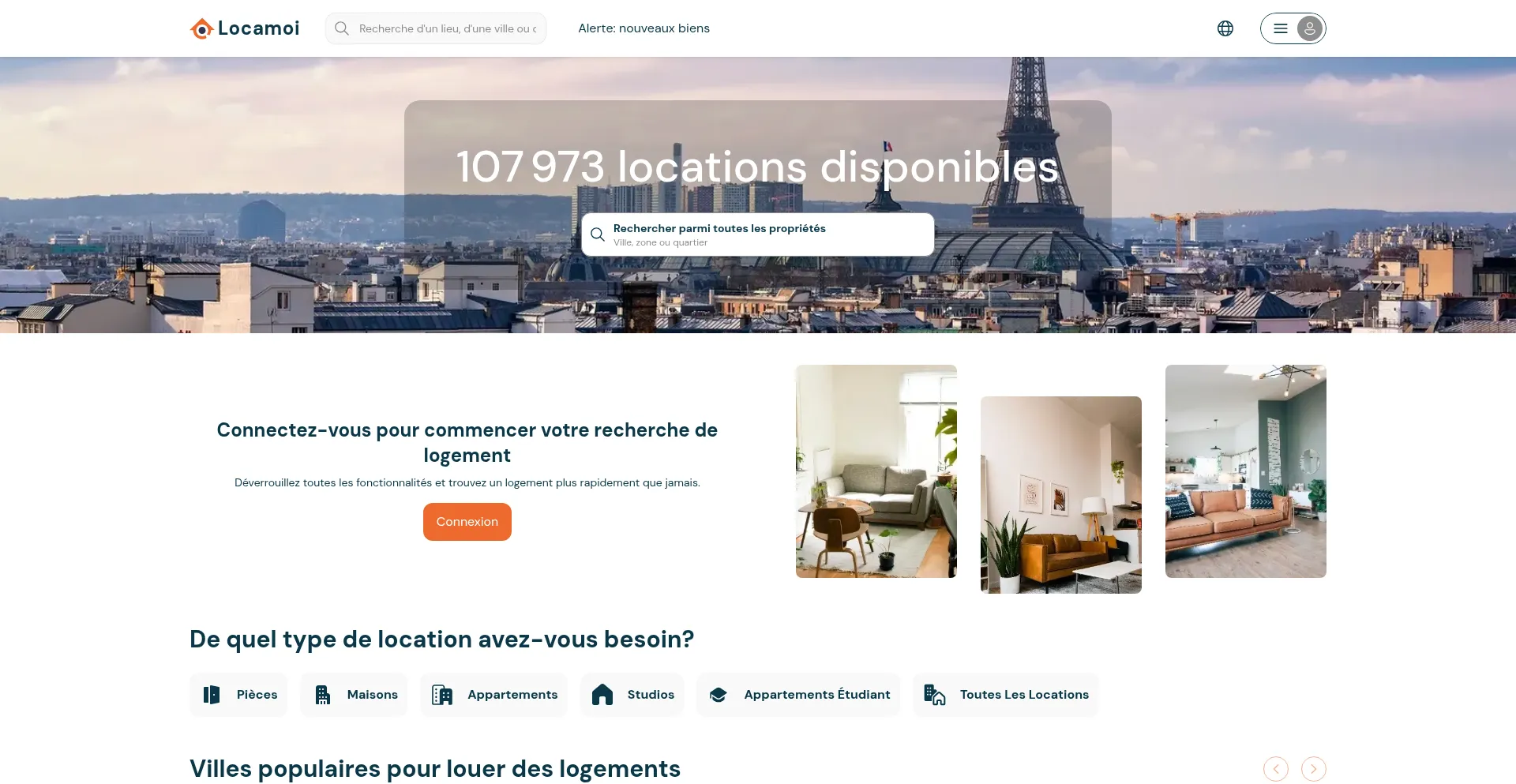 Website screenshot of Locamoi.fr