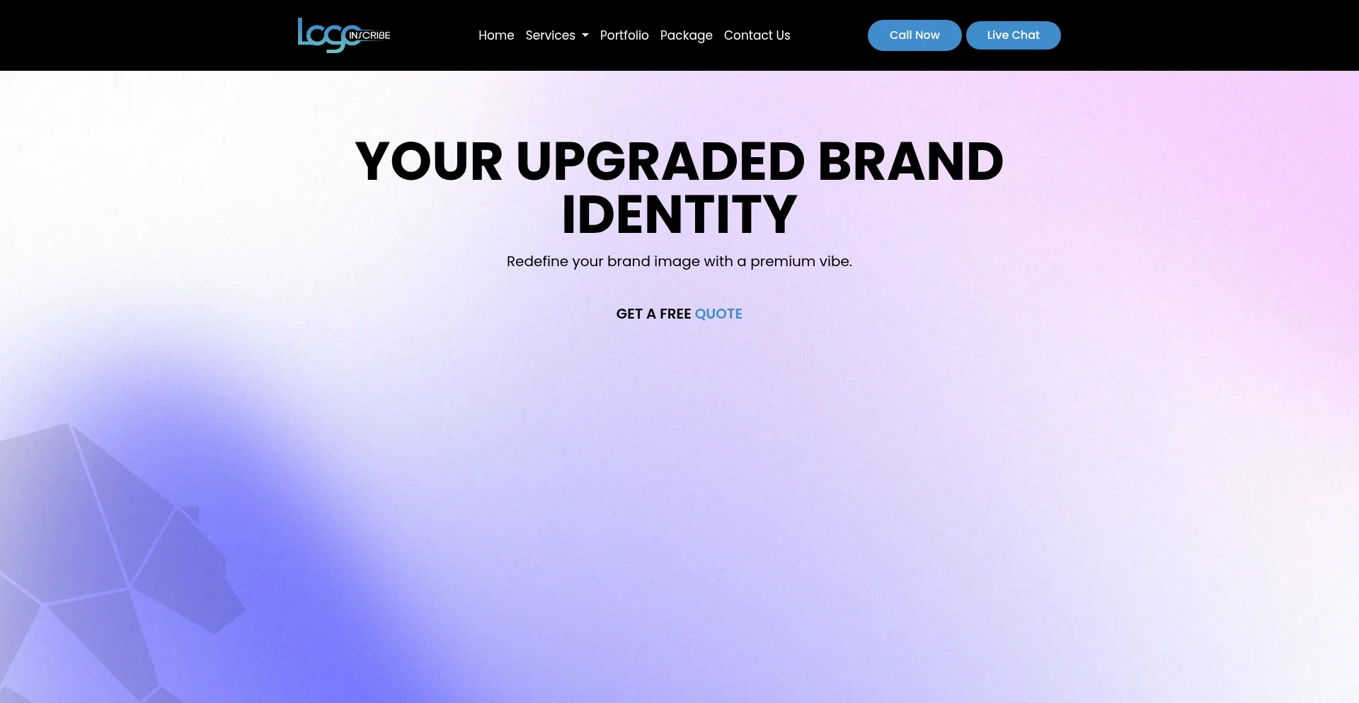 Website screenshot of Logoinscribe.com