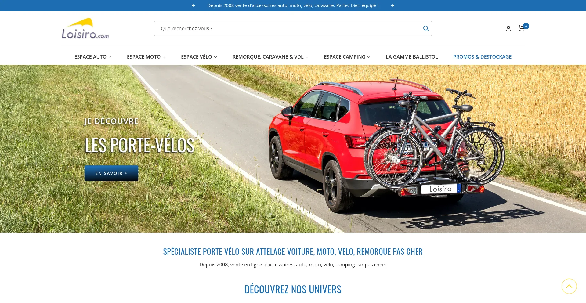 Website screenshot of Loisiro.com