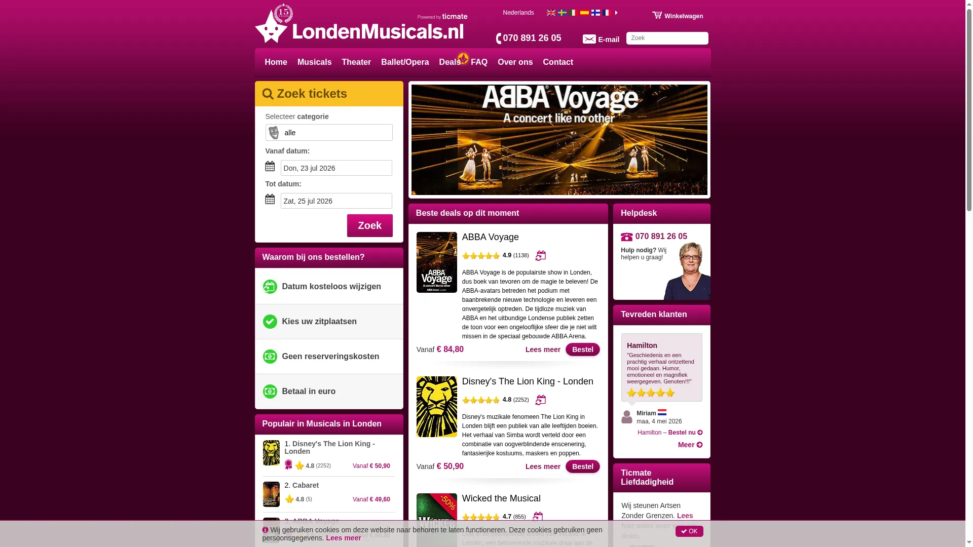 Londenmusicals.nl
