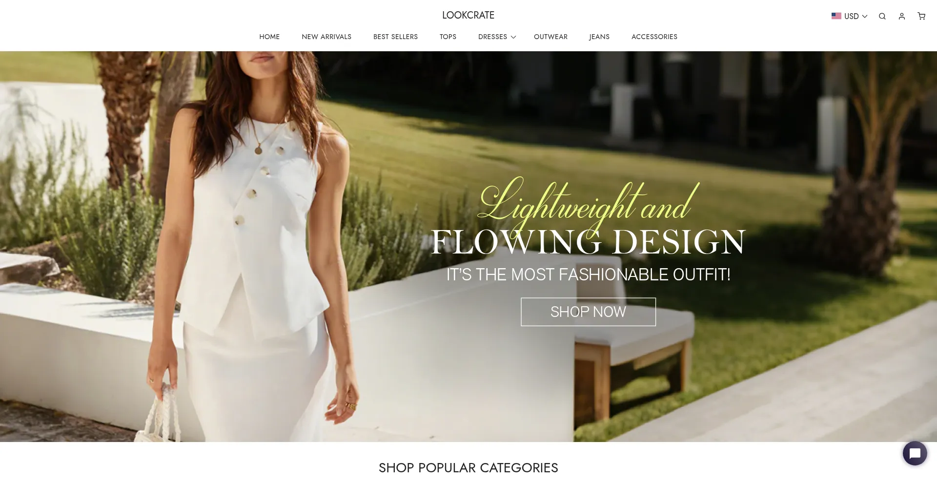 Website screenshot of Lookcrate.com